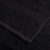 vidaXL Premium Bath Towels "SOLUND" 2 pcs Black 100x150 cm 600 gsm