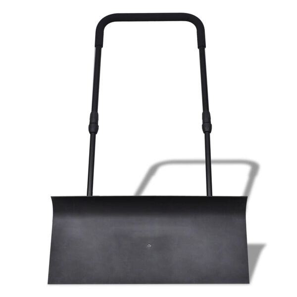 Wheeled Snow Shovel Detachable Telescopic with Aluminium Strip