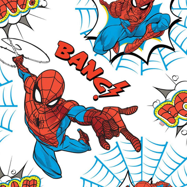 Noordwand Wallpaper Kids @ Home Spiderman Pow White
