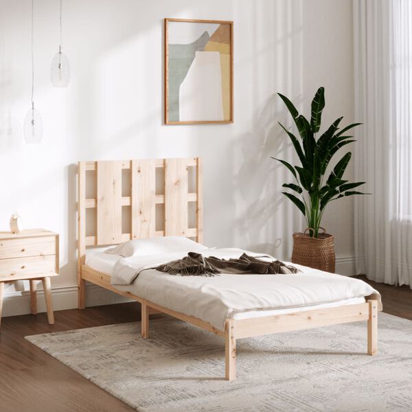 vidaXL Bed Frame without Mattress 90x200 cm Solid Wood Pine