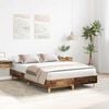 vidaXL Bed Frame No Mattress Old Wood 140x190 cm Engineered Wood