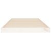 vidaXL Bed Frame without Mattress White 90x190 cm Single Single Solid Wood Pine