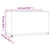 vidaXL Garden Furniture Cover 8 Eyelets 125x55x75 cm Rectangular