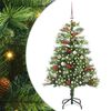 vidaXL Artificial Christmas Tree Green 150 cm PVC and Metal