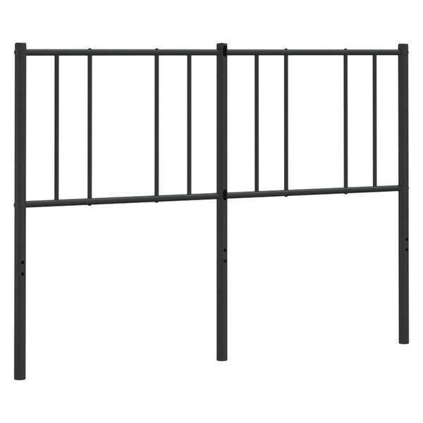vidaXL Metal Headboard Black 135 cm