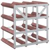 vidaXL Wine Rack for 12 Bottles Brown Solid Wood Pine
