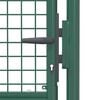 vidaXL Fence Gate Steel 100x200 cm Green
