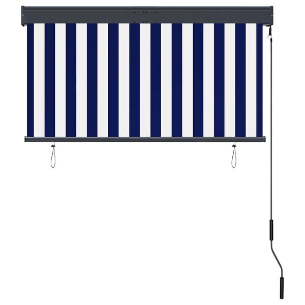 vidaXL Outdoor Roller Blind 120x250 cm Blue and White