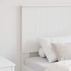 vidaXL Headboard with Headboard White 75 cm Engineered wood