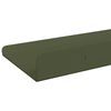 vidaXL Floating Shelf 3 pcs Olive Green 40 x 9 x 2.5 cm Steel