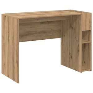 vidaXL Desk Artisan Oak 109 x 50 x 78 cm Engineered Wood