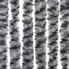 vidaXL Fly Curtain Grey and Black and White 56x185 cm Chenille