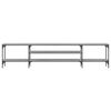 vidaXL TV Cabinet Grey Sonoma 201x35x45 cm Engineered Wood&Iron