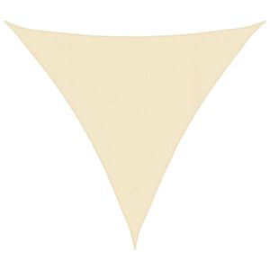 vidaXL Sunshade Sail 160 g/m&sup2; Cream 4.5x4.5x4.5 m HDPE