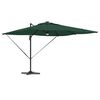 vidaXL Roma Parasol Green 286 x 284 x 270 cm Aluminium and Polyester