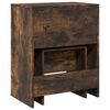 vidaXL Dressing Table and Stool Smoked Oak 60x40x113.5 cm