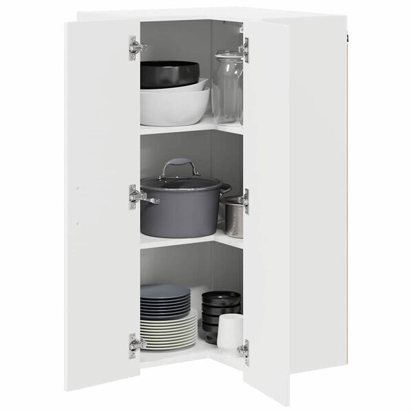 vidaXL Kitchen Wall Cabinet White 57 x 57 x 100 cm Engineered Wood