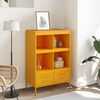 vidaXL Highboard Mustard Yellow 68x39x101.5 cm Steel