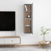 vidaXL Wall TV Cabinet 2 pcs Concrete Grey 31 x 30 x 60 cm