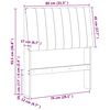 vidaXL Upholstered Headboard Dark Grey 80 cm Solid Pine Wood