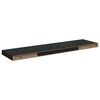 vidaXL Floating Wall Shelf High Gloss Black 90x23,5x3,8 cm MDF