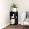 vidaXL Corner Cabinet Black 33x33x67 cm Engineered Wood