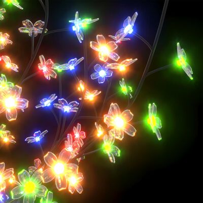 vidaXL Christmas Tree 1200 LEDs Colourful Light Cherry Blossom 400 cm