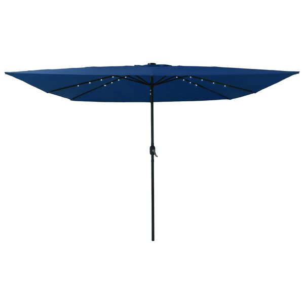 vidaXL Garden Parasol Blue and Black 295 x 295 x 245 cm
