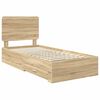 vidaXL Bed Frame with Drawer Sonoma Oak 100 x 200 cm Engineered Wood