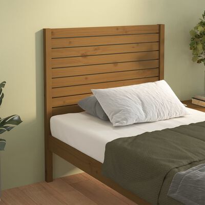vidaXL Bed Headboard Honey Brown 106x4x100 cm Solid Wood Pine