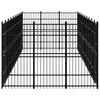 vidaXL Outdoor Dog Kennel Steel 27.65 m&sup2;