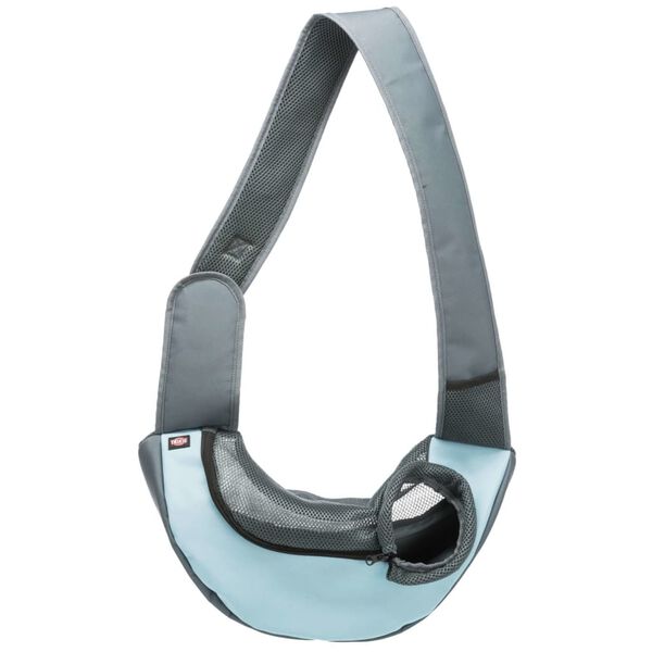 TRIXIE Pet Sling Front Bag Light Grey and Blue