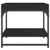 vidaXL Coffee Table Black 49.5x49.5x45 cm Engineered Wood