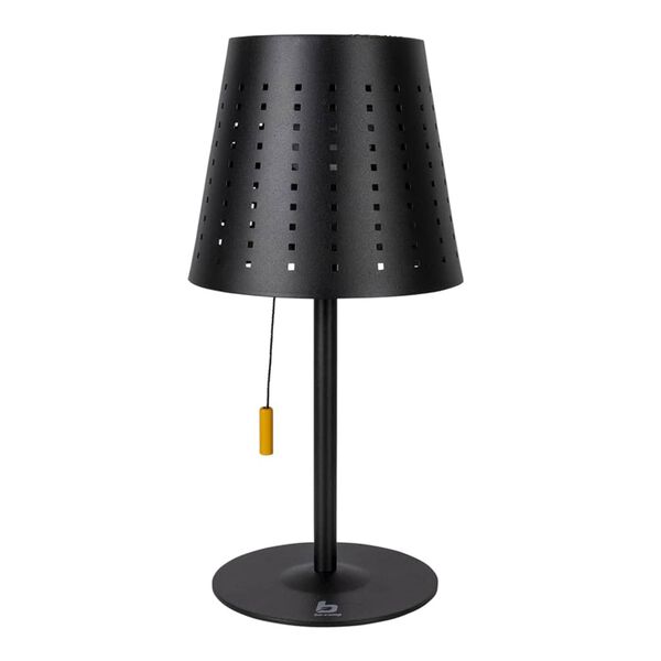 Bo-Camp LED Solar Table Lamp Harter Black