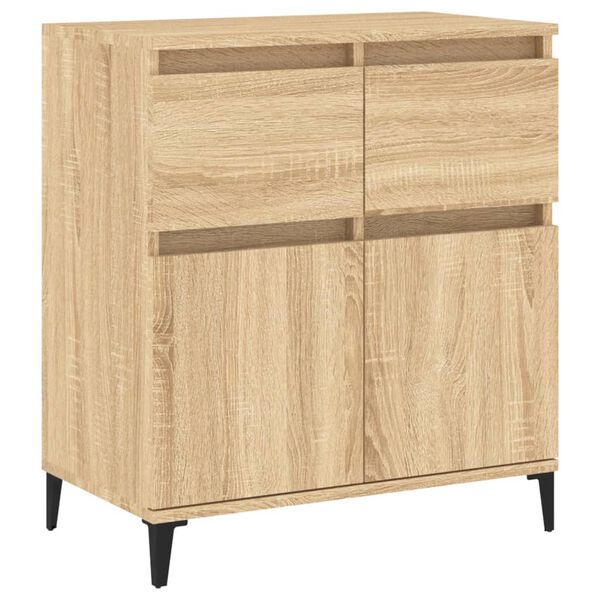 vidaXL Sideboard Sonoma Oak 60x35x70 cm Engineered Wood