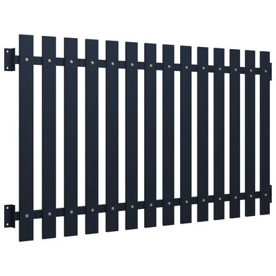 vidaXL Fence Panel Anthracite 170.5x125 cm Powder-coated Steel