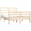vidaXL Bed Frame without Mattress Solid Wood Pine 135x190 cm Double Double