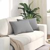 vidaXL Sofa Pillows 2 pcs Grey 60 x 40 cm Fabric