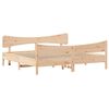 vidaXL Bed Frame without Mattress 180x200 cm Super King Solid Wood Pine