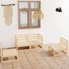 vidaXL 4 Piece Garden Lounge Set Solid Wood Pine