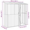 vidaXL Garden Sheds Brown 203.5 x 73 x 200 cm Metal