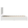 vidaXL Storage Bed with Headboard White 120 x 200 cm Engineered Wood