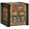 vidaXL Storage Box Brown and Black 50 x 50 x 50 cm Solid Reclaim Wood