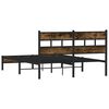 vidaXL Bed Frame without Mattress with Headboard Sonoma Oak 140x190 cm