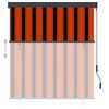 vidaXL Outdoor Roller Blind 140x250 cm Orange and Brown