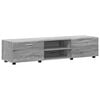 vidaXL TV Cabinet Set with Drawer Grey Sonoma Engineered Wood