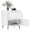 vidaXL Bedside Cabinet White 40x35x50 cm Engineered Wood