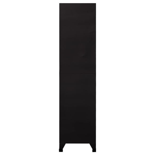 vidaXL Locker Cabinet Black 90x40x180 cm Steel