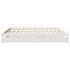 vidaXL Bed Frame without Mattress White 200x200 cm Solid Wood Pine