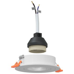 vidaXL Spotlights with Spotlights 6 pcs White 9 x 9 x cm Aluminium